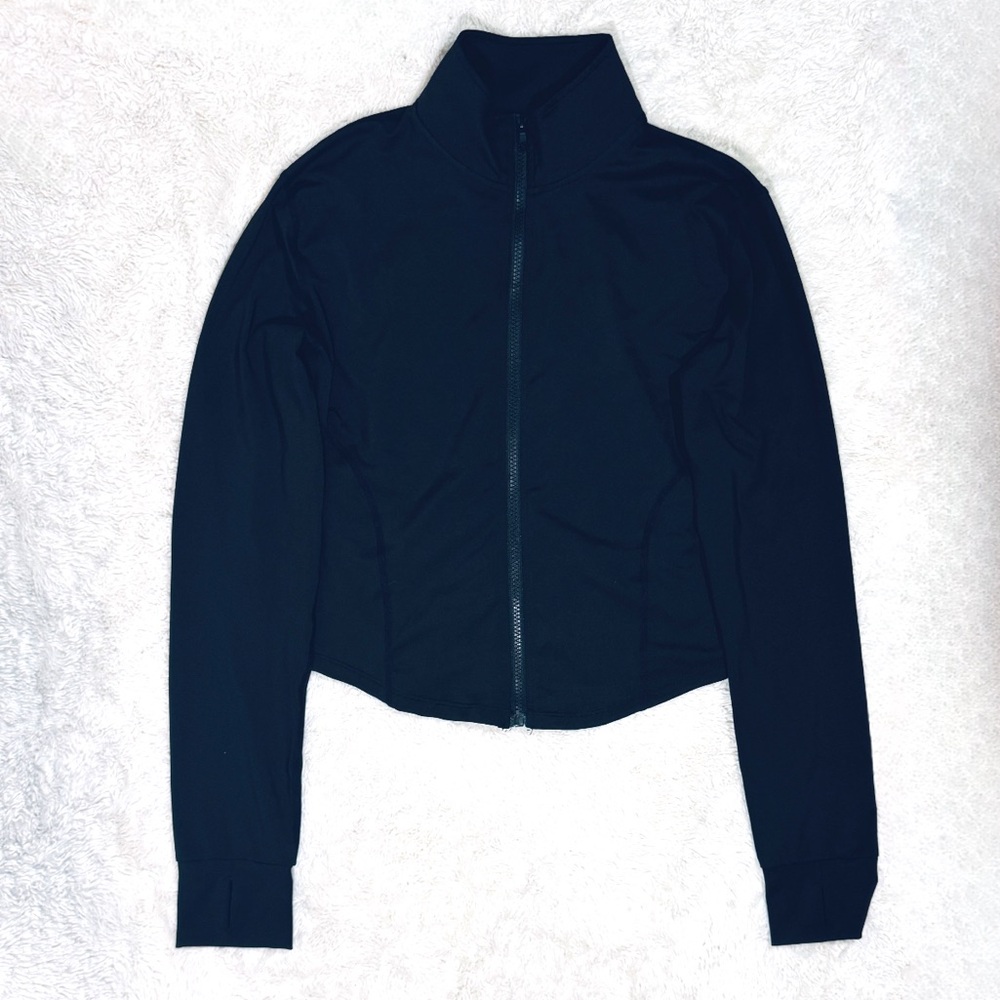 Sporty Black Zip-Up Jacket